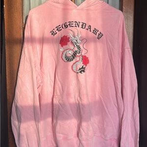 Legendary Pink Dragon Graphic Hoodie